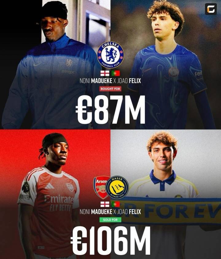 皇冠信用出租_顶级操作！切尔西8700万签马杜埃凯+菲利克斯皇冠信用出租，两人卖了1亿欧